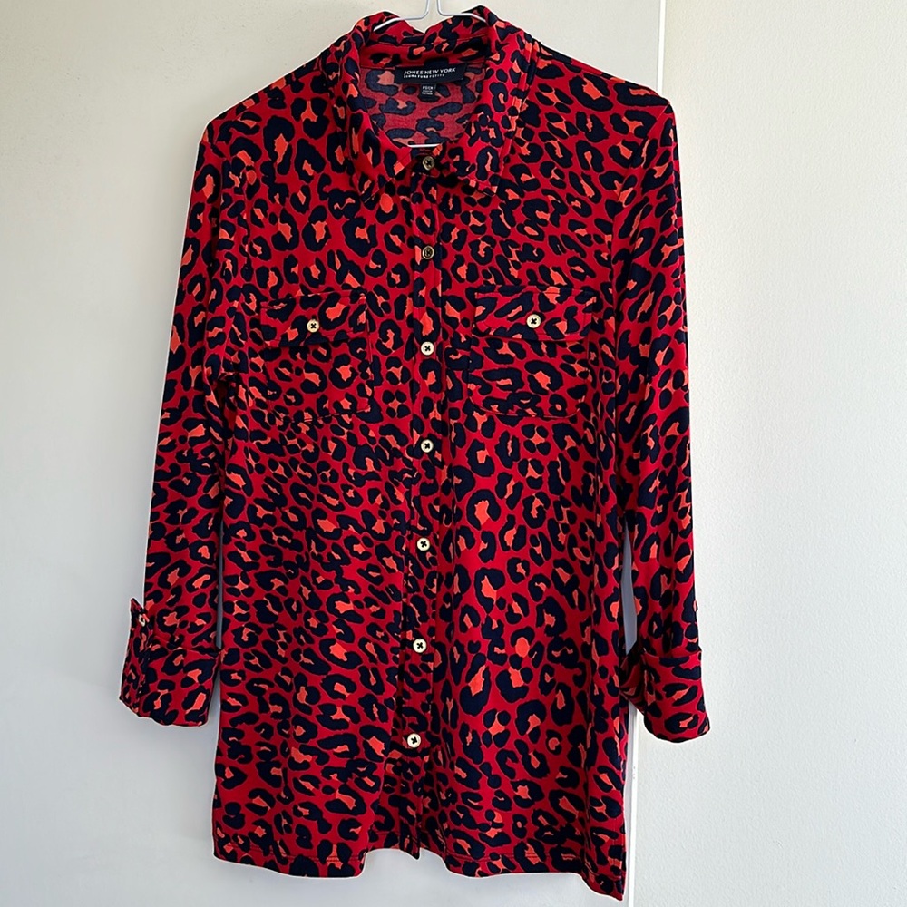 Jones New York Signature Petite Tunic Shirt